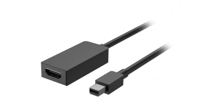 Microsoft: Adapteur Mini DisplayPort vers HDMI 2.0 - MICROSOFT pour Surface, à 31,99€ au lieu de 39,99€