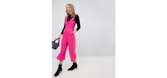 ASOS: Combinaison jupe culotte avec bretelles à volants New Look au prix de 14,49€ au lieu de 32,99€