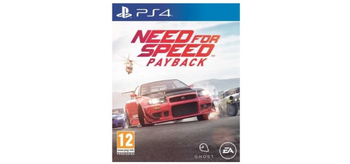 Maxi Toys: Jeu PS4 - Need For Speed Payback, à 29,98€ au lieu de 69,99€