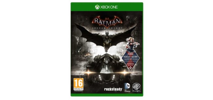 Micromania: Jeux XBOX One - Batman Arkham Knight, à 12,99€ au lieu de 14,99€ + Bonus