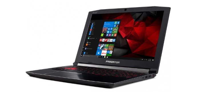 Fnac: PC Portable Acer Predator Helios G3-572-72MT 15.6 " Gaming à 1275,12€ au lieu de 1699,99€