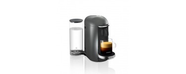Fnac: Machine à café à capsules Nespresso Vertuo Krups Titane à 99,99€ au lieu de 199,99€