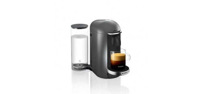 Fnac: Machine à café à capsules Nespresso Vertuo Krups Titane à 99,99€ au lieu de 199,99€