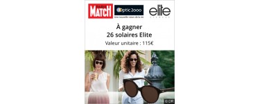 Paris Match: 26 paires de lunettes solaires Elite à gagner
