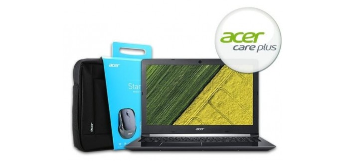 Acer: PC Portable - ACER Aspire 5 A515-51G Noir + Notebook Starter Kit, à 999€ au lieu de 1118,9€