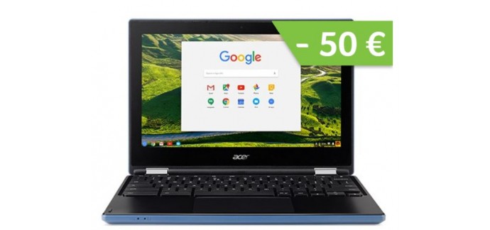 Acer: PC Portable - ACER Chromebook R 11 CB5-A32T Bleu, à 279€ au lieu de 329€