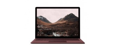 Microsoft: PC Portable - MICROSOFT Surface Laptop 128 Go Bordeaux, à 919,2€ au lieu de 1149€