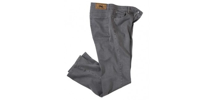 Atlas for Men: Jeans Stretch - Regular Gris à 12,55€ au lieu de 41,90€