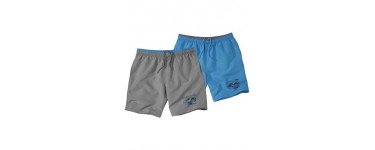 Atlas for Men: Lot de 2 Shorts de Bain en Microfibre Beach Paradi à 15,95€ au lieu de 36€