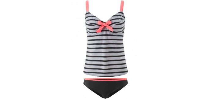 Bonprix: Tankini à armatures minimiseur (Ens. 2 pces.) à 16,99€ au lieu de 32,99€