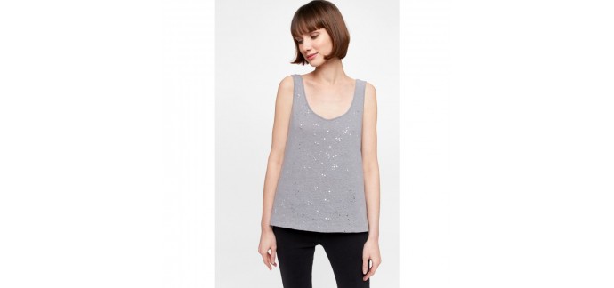 Mellow Yellow: Débardeur T-Camilou gris à 20,30€ au lieu de 29€