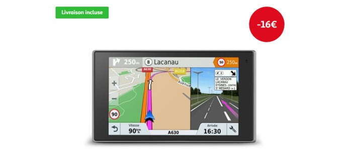 Auchan: GPS Garmin DriveLuxe 51 Europe LMT-S à 313,49€ au lieu de 329,99€