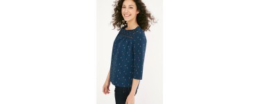 Mellow Yellow: Blouse T-Chloelia Marine au prix de 29,50€