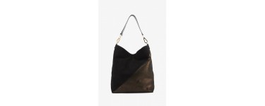 Mellow Yellow: Sac en cuir crepinette noir à -60%
