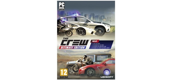 Ubisoft Store: Jeu PC The Crew Ultimate Edition à 12,50€ au lieu de 49,99€