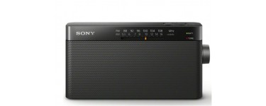 Rue du Commerce: Radio portable Sony ICF-306 noir à 29,90€ au lieu de 39,90€