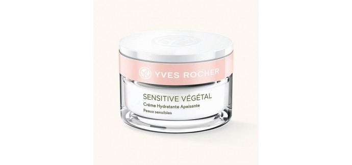Yves Rocher: Une crème hydratante apaisante peaux sensibles offerte pour tout achat