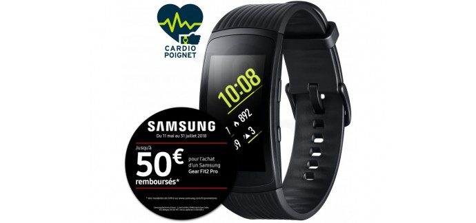 i-Run: Jusqu’à 50€ remboursés pour l’achat d’un Samsung Gear Fit2 Pro