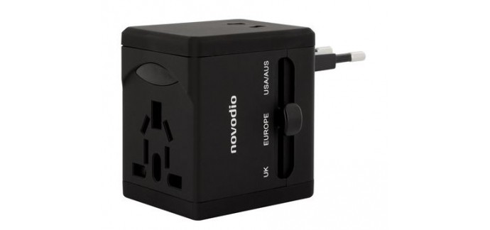 MacWay: Chargeur de Voyage - NOVODIO Universal Travel Adapter, à 9,99€ au lieu de 14,99€