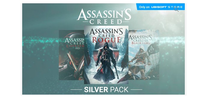 Ubisoft Store: Jeu PC Assassin's Creed Silver Pack à 20,99€ au lieu de 59,97€
