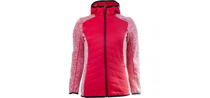 Keller Sports: Fix hood femme veste hybride rose à 49,80€ au lieu de 69,91€ 