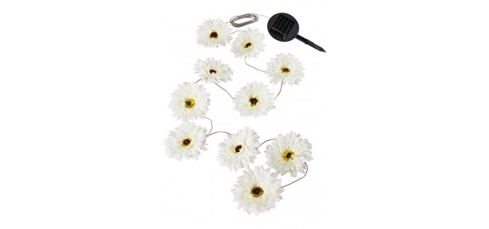 Bonprix: Guirlande lumineuse solaire White-Flower à 14,99€ au lieu de 27,99€