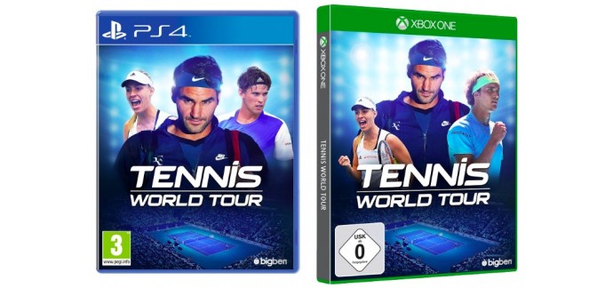 Footeo:  Le jeu Tennis World Tour sur PS4 ou XBOX ONE à gagner