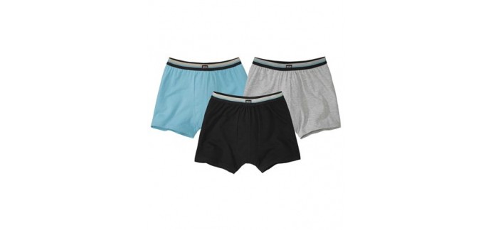 Atlas for Men: Lot de 3 shortys homme confort en stretch d'une valeur de 13,50€ au lieu 28€