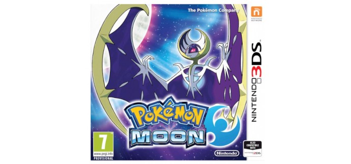 Zavvi: Jeu Nintendo 3DS Pokémon Lune Édition Fan à 37,99€ au lieu de 52,19€
