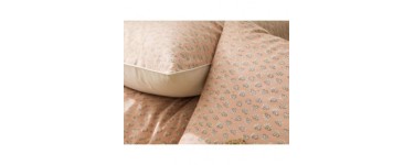 Delamaison: Taie d'oreiller 100% percale coton provençal 65x65cm Nude Occitan à 14,08€ au lieu de 25€