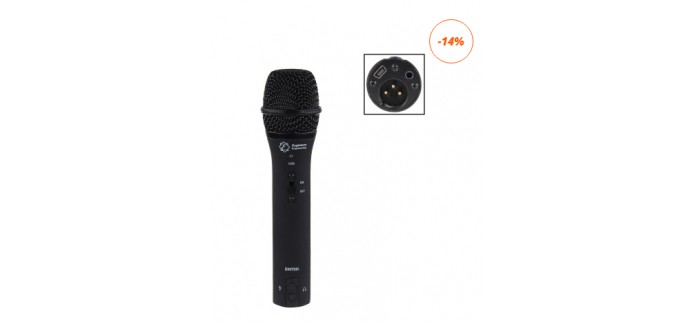 Woodbrass: microphone dynamique Eagletone DM70H Hybride Xlr / Usb à 59€ au lieu de 69€