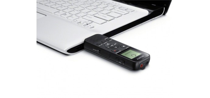 Mistergooddeal: Dictaphone numérique Sony ICD-PX370B.CE7 noir à 53,95€ au lieu de 69,99€