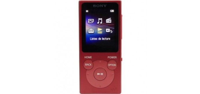 Rue du Commerce: Baladeur MP3 Sony Nwe394R 8Go rouge à 95,95€ au lieu de 125,90€