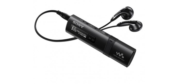 Mistergooddeal: Lecteur audio MP3 Sony NWZ-B183FB 4Go noir à 55€ au lieu de 79,99€