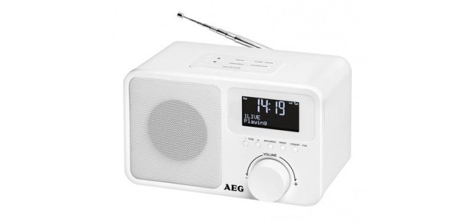 Conrad: Radio de bureau DAB+ AEG DAB+ 4154 DAB+, FM, AUX à 54,99€ au lieu de 61,99€