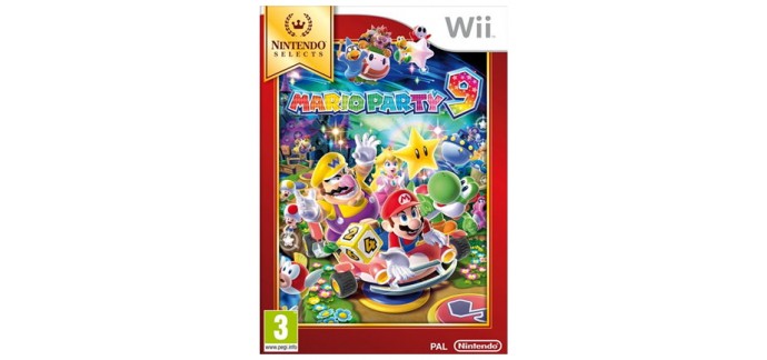 Base.com: Jeu Nintendo Wii Mario Party 9 à 20,89€ au lieu de 46,19€