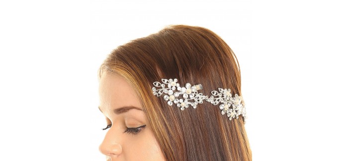 Claire's: Accessoire pour cheveux à fleurs en strass à 11,89€ au lieu de 16,99€