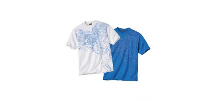Atlas for Men: Lot de 2 Tee-Shirts Sport Island à 7,75€ au lieu de 25,90€