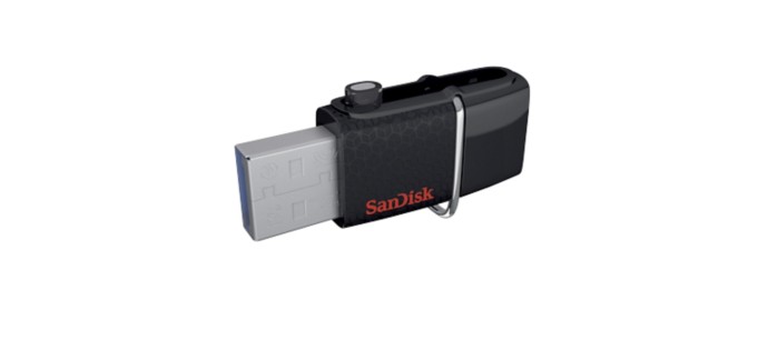 Office DEPOT: Clé USB OTG SanDisk Ultra Dual 32 Go Noir à 12,49€ au lieu de 14,99€