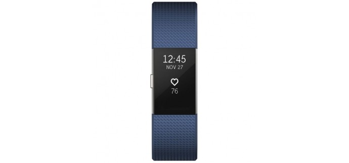 La Redoute: Bracelet Connecté Fitbit Charge 2 Bleu Argent Large à 119€ au lieu de 159,99€