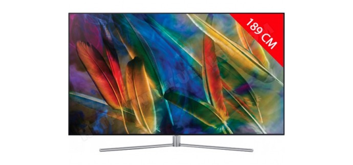 Ubaldi: TV QLED SAMSUNG 4K 189 cm QE75Q7FAMTXXC 2017 à 3890€ au lieu de 5990€