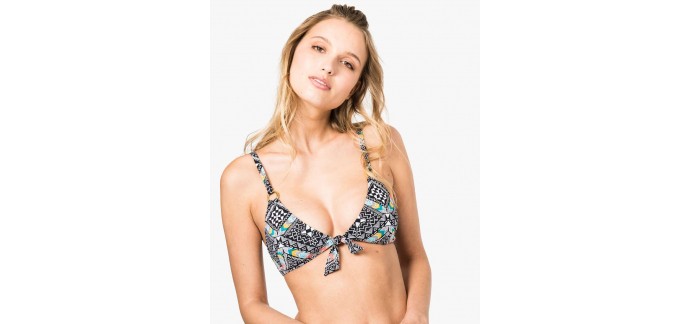 GÉMO: Haut de maillot de bain triangle imprimé à 5,99€ au lieu de 12,99€