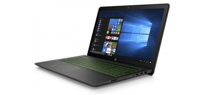 Hewlett-Packard (HP): PC Portable - HP Pavilion Power 15-cb004nf Noir et Vert, à 799€ au lieu de 899€