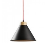 Kave Home: Lampe suspension Bora, noir à 41,25€ au lieu de 55€