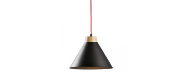 Kave Home: Lampe suspension Bora, noir à 41,25€ au lieu de 55€