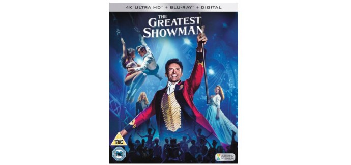 Zavvi: BluRay 4K UHD - The Greatest Showman, à 23,19€ au lieu de 39,45€