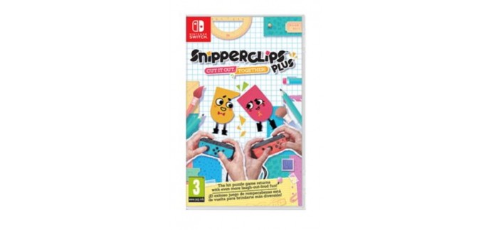 Base.com: Jeu Nintendo Switch - Snipperclips Plus: Cut it out, together!, à 21,77€ au lieu de 28,86€