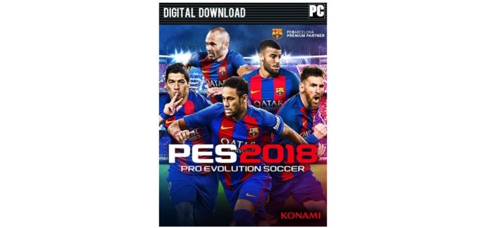 CDKeys: Jeu PC - Pro Evolution Soccer 2018 (PES 2018) Standard Edition, à 5,69€ au lieu de 39,89€