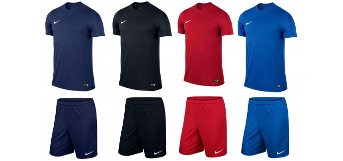 Groupon: Ensemble t-shirt et short Nike Football (coloris au choix) à 29,90€