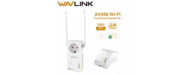 AliExpress: Powerline adaptateur Sans Fil Wi-Fi Extender Wavlink AV500 à 46,05€ au lieu de 65,79€